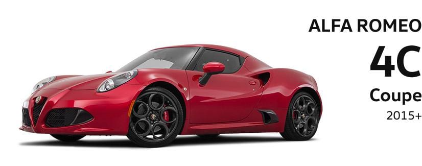 Alfa Romeo 4C Coupe (2015+) 1.75TBi Performance and OEM Parts