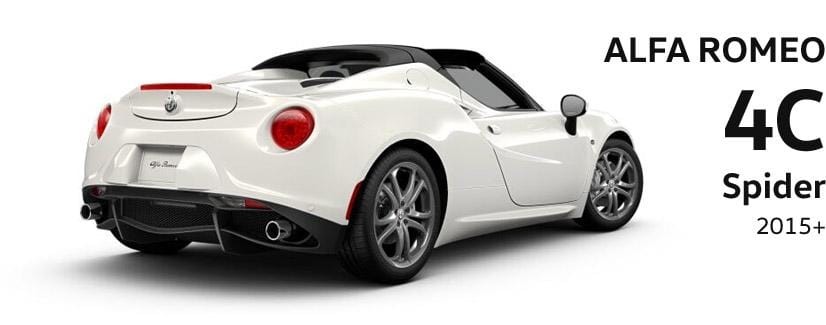 Alfa Romeo 4C Spider (2015+) 1.75TBi Performance and OEM Parts