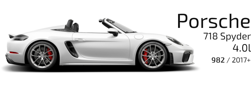 Porsche Cayman 982 718 Spyder 4.0L Performance and OEM Parts