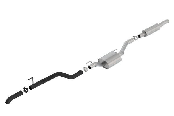 Borla 2020 Jeep Gladiator JT 3.6L V6 AT/MT AWD 2.75-2in ATAK Catback Ceramic Blk Tailpipe & Tips