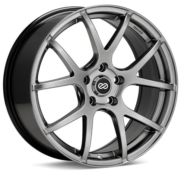 Enkei M52 16x7 45mm Offset 5x114.3 Bolt Pattern 72.6mm Bore Dia Matte Black Wheel