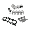 SPA Performance Forged Flat Top Piston & Rings Set (83.5mm) w/ High Compression Head Gasket Spacer (0.9mm) & Head Stud Set - VW / 2.0L 8v