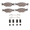 R1 Concepts 87-93 Volkswagen Fox Front Ceramic Brake Pads and Hardware Kit