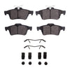 R1 Concepts 16-18 Ford Focus Rear Ceramic Brake Pads & Hardware Kit