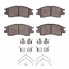 R1 Concepts 90-98 Toyota Camry Hybrid Front Semi Met Brake Pads and Hardware Kit