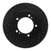 R1 Concepts 96-98 Suzuki Sidekick Front Left Drilled Black Brake Rotor