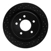 R1 Concepts 95-02 BMW M3 Rear Right Drilled Black Brake Rotor
