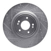 R1 Concepts 2018-2022 Genesis G70 Front Left Drilled & Slotted Silver Brake Rotor