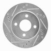 R1 Concepts 1995-1996 Dodge Neon (USA/Canada) Front Left Drilled & Slotted Silver Brake Rotor