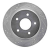 R1 Concepts 1998-2005 Chevrolet S10 Rear Left Drilled & Slotted Silver Brake Rotor