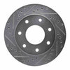 R1 Concepts 97-04 Ford F-250 4WD (Excl Super Duty) Front Left Drilled & Slotted Silver Brake Rotor
