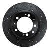 R1 Concepts 86-95 Porsche 944 Turbo Rear Right Drilled & Slotted Black Brake Rotor