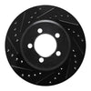 R1 Concepts 65-72 Dodge Dart Front Left Drilled & Slotted Black Brake Rotor