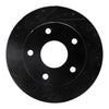 R1 Concepts 94-99 Dodge Ramcharger (Mexico) Front Left Drilled & Slotted Black Brake Rotor