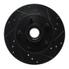 R1 Concepts 78-78 Buick Century Front Right Drilled & Slotted Black Brake Rotor