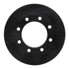 R1 Concepts 76-79 Ford F-250 4WD (Excl Super Duty) Front Left Drilled & Slotted Black Brake Rotor