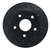 R1 Concepts 90-97 Ford AEROSTAR Left Front Drilled & Slotted Black Brake Rotor