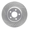 R1 Concepts 2022-2023 Genesis G70 Front Left Drilled & Slotted Geoperformance Rotor