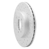 R1 Concepts 1990-2003 Ford Escort Front Left Drilled & Slotted Geoperformance Rotor