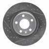 R1 Concepts 2004-2009 Audi S4 Rear Left Drilled & Slotted Geoperformance Rotor