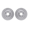 R1 Concepts 11-23 Hyundai Azera Front Drilled & Slotted Silver Brake Rotor Set
