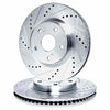 R1 Concepts 89-08 Toyota Hilux Front Drilled & Slotted Silver Brake Rotor Set