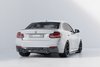 Zaero Design BMW M235i & M240i F22 F23 EVO-1 Gloss Black Rear Diffuser