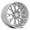 MRR GF5 19" 5x112 Silver Machine Face - 19x8.5 et25 / 5x112 / cb66.6 (27.4 lbs)