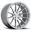 MRR GF6 19" 5x120 Silver Machine Face - 19x9.5 et20 / 5x120 / cb72.6 (26.6 lbs)