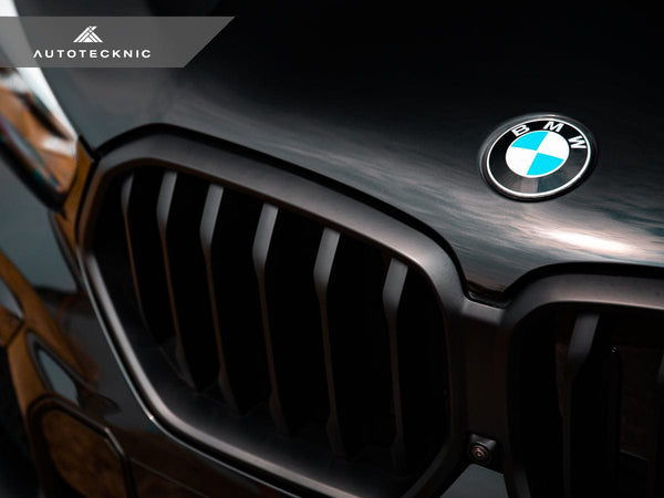 AutoTecknic Dual-Slats Gloss Black Front Grille - G06 X6 LCI
