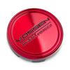 Vossen Hybrid Forged Center Cap - Transparent Red / Black