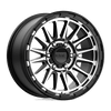 KMC Wheels KM542 Impact 18" 6x139.7 Satin Black Machined - 18x9 et18 / 6x139.7 / cb106.1 (29.9 lbs)