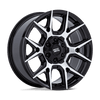 Moto Metal Wheels MO813 Mason 17" 6x139.7 Gloss Black W/ Machined Face - 17x8.5 et0 / 6x139.7 / cb106.1 (30.1 lbs)