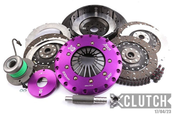 XClutch 9in Twin Organic Clutch Kit w/ Chromoly Flywheel | Ford Mustang 68-70 (XKFD23639-2G) main image 0