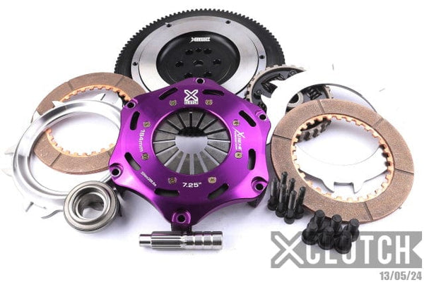 XClutch 7.25in Twin Sprung Ceramic Clutch Kit w/ Chromoly Flywheel | EVO X (07-17) (XKMI18683-2B) main image 1