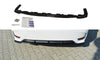 Maxton Design Central Rear Splitter - Lexus CT Mk1 Facelift (Without Vertical Bars) - Gloss Black