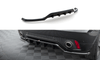 Maxton Design Central Rear Splitter (With Vertical Bars) - Jaguar E-Pace R-Dynamic Mk1 - Gloss Black