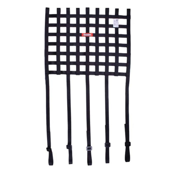 RaceQuip 725075 RIBBON STYLE RACE CAR WINDOW NET SFI 27.1 CERTIFIED; GREEN 18 H X 24 W main image 1