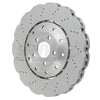 SHW Performance 14-18 Audi RS7 4.0L Front Drilled-Dimpled Lightweight Wavy Brake Rotor (390x36mm)