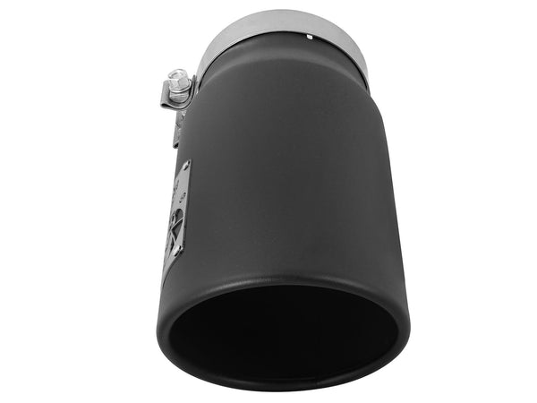 aFe 49T50601-P12 aFe Diesel Exhaust Tip Bolt On Polished 5in Inlet x 6in Outlet x 12in Long main image 1