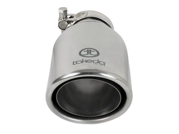 aFe SS Clamp-On Exhaust Tip 4in In x 5in Out x 12in L | Universal (49T40501-B121)