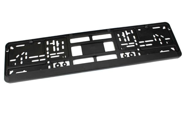 Standard Black Euro License Plate Holder - Universal Mounting Frame - China  License Plate Frame, Black License Plate