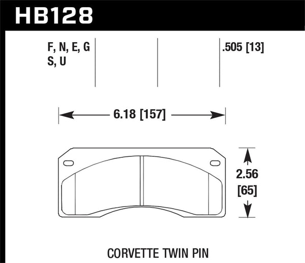 Hawk Performance Dynalite Caliper 12mm Street HT-10 Brake Pads (HB100S.480)