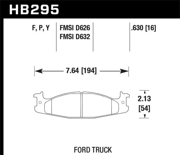 Hawk Performance Street Brake Pads (HB325F.720) main image 1