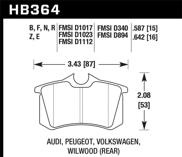 Hawk HP+ Street Brake Pads main image 0