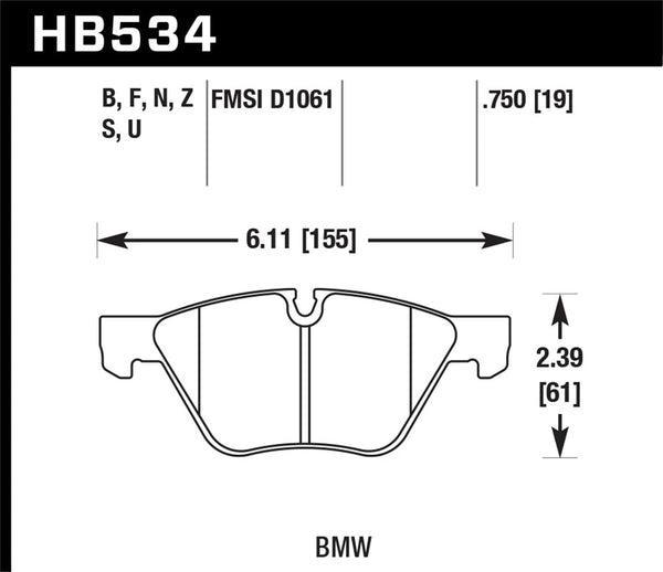 Hawk HP+ Street Brake Pads main image 1