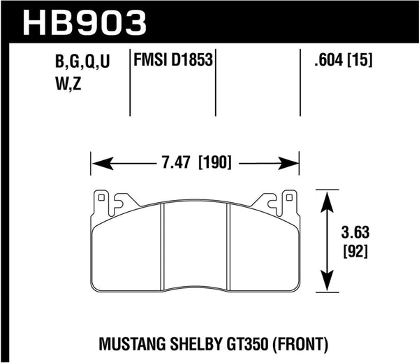 Hawk Performance Race Brake Pads | (HB122U.710)