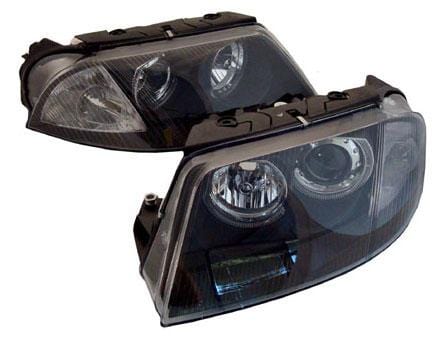 Headlights for VW Passat B5 3B 1996 1997 1998 1999 2000 VR-1617 Angel Eyes  Black