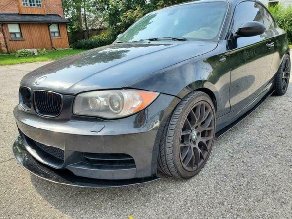 thumbnail image 2 of Gloss Black Front Bumper Splitter Lip For BMW E82 128i 135i M Sport 2007-2013 (4-Piece Kit) 2 of 3