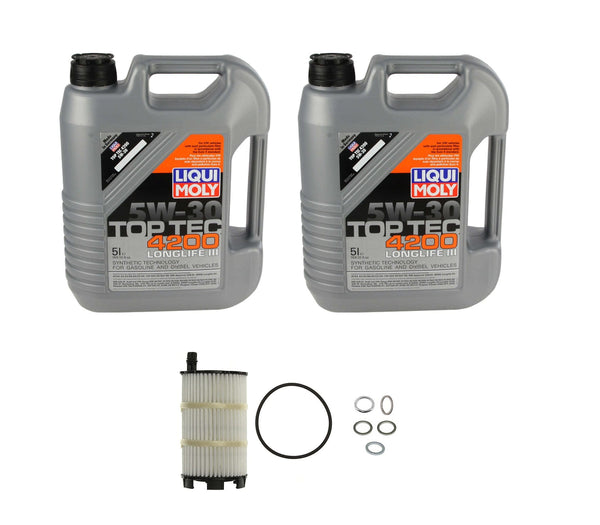 Oil Service Kit - Liqui Moly TOP TEC 4200 SAE 5W-30 / Audi R8 V10